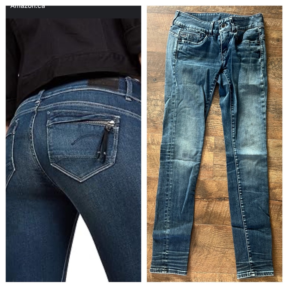 G-Star Midge Cody Mid Stretch Skinny Jeans Size 25/32